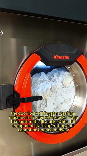 Kingstar 100kg Industrial Washing Machine Test | Electronic Door Lock Safety Design
