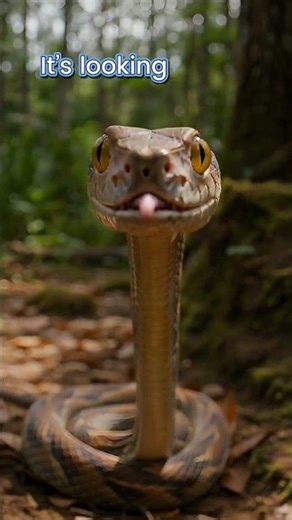 Snake Suddenly Looks at Camera 🐍👀 Intense Moment