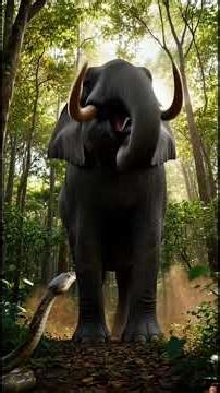 Elephant Saves Deer from Snake Attack | Emotional Jungle Wildlife Story