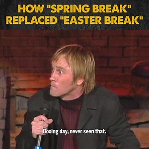 1.2M views · 18K reactions | How "Spring Break" replaced "Easter Break"... Tour dates and tickets at https://www.bradstine.com/ #BradStineComedy #BradStine #PCFree #standupcomedy #springbreak #easter | Brad Stine | Facebook