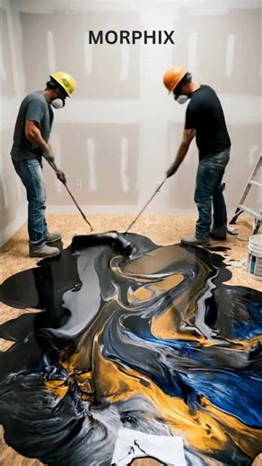 Luxury Home Office Transformation with Metallic Epoxy Floor | From Dust to Dream Workspace