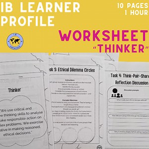 MYP IB Learner Profile Lesson: Thinker, 1-Hour Lesson | Printable