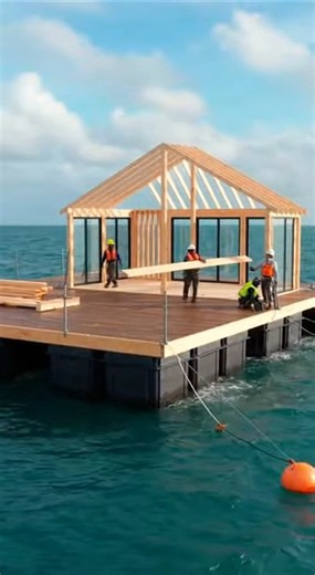 Luxury Floating House on Ocean 🌊 | Smart Modern Tiny Home Design 2026