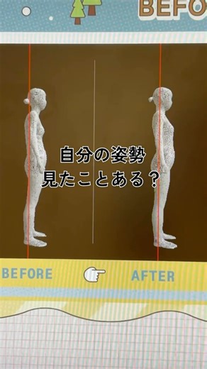 SCANBE | スキャンビー on Instagram: "「自分の姿勢見たことある❔」 自分の姿勢を客観的に見てみると #猫背 とか #巻き肩 とか気になることありませんか❔ SCANBEの #からだバランス診断 では、3Dボディスキャンで自分の立ち姿を客観的に見れるのはもちろん、 ボディデータから「#スマホ首 」「猫背」などの《姿勢レベル》や「お疲れネコ🐈」 「ぐらぐらキリン🦒」などの🔸バランスタイプ🔸を診断❕ からだを動かしながらバランスを整える🔸バランスチャレンジ🔸も体験できます❕ 普段の姿勢とバランスを整えた姿勢の比較は衝撃ものなので、ぜひ皆さんもやってみてくださいね🙈🩶 ・・・・・・ ■所要時間：約25分（3D SCAN含む） ■料金：2,000円 *キャッシュレス決済のみ ＊事前のご予約がおすすめです ＊今後SCANBE実施店舗にて準備サービス提供を予定しております。 ・・・・・・ #スキャンビー#SCANBE#ワコール#wacoal#ワコール3d#3dボディスキャン#からだバランス診断#姿勢#猫背#スマホ首#ボディケア"