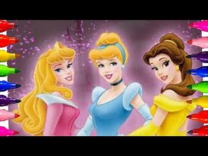 How to Color| Disney Princess Snowwhite| Coloring pages|kids Videos Learning Art