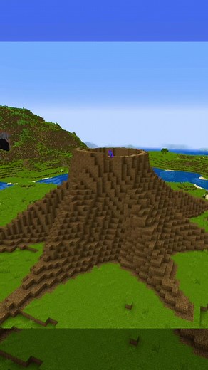 Building a Huge Tree in Minecraft Survival World