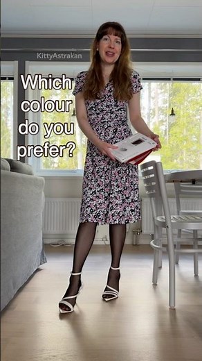 Wearing Calzedonia vintage black stockings and trying on Wolford and Falke hosiery - KittyAstrakan