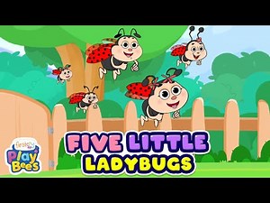 Five Little Ladybugs | A Cute and Educational Song for Kids