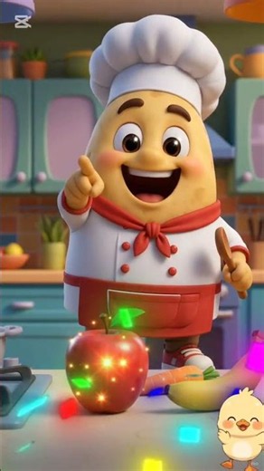 🍎 Where is the Apple? | Chef Potato 🍟 | Learn Fruit Names for Kids | Educational Games for Kids #...
