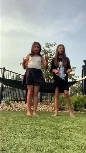 Trending tick-tock dance with bestie