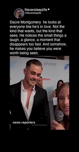 Dacre Montgomery he looks at everyone like he's in love. Not the kind that wants, but the kind