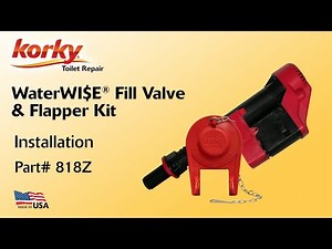 How to Install WaterWISE Toilet Fill Valve & 2" Flapper Kit - 818Z | Korky Toilet Repair