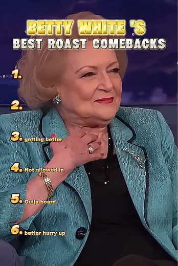 Betty White's Hilarious Roast Comebacks