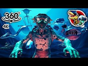 360° Scary Underwater Creatures | 360 video 4K