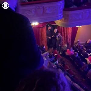 Composer and lyricist Stephen Sondheim attended one of his plays on November 15th, just days before he died on November 26 at age 91. Sondheim was greeted with cheers and bows from the performers. | CBS News