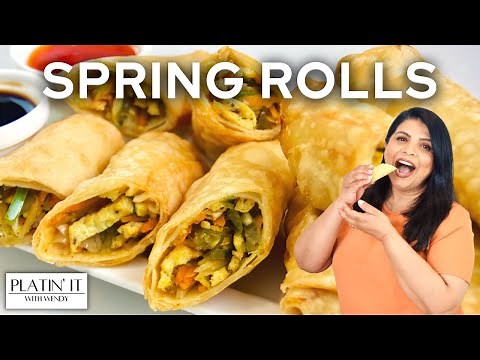 The BEST Vegetable Spring Rolls | Homemade Spring Roll Sheets with Liquid Dough