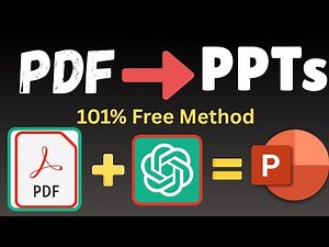 Convert PDF into PowerPoint Presentations for FREE using AI