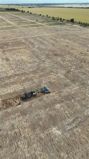 Caterpillar D6T with Mine Rollers Clearing Hazardous Terrain | Drone View