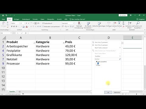 Sorting and Filtering – Excel Tutorial