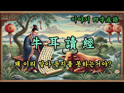 한자 사자성어 - 우이독경(牛耳讀經), 말을 알아 듣지 못하는 이유