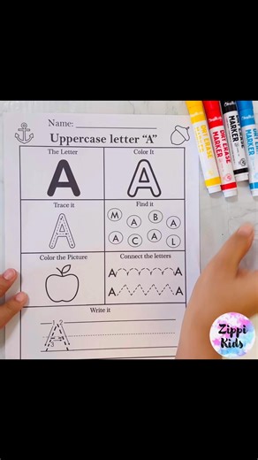 Write “Alphabe” to access the link to these hands-on letter practice sheets! | Zippi Kids Corner