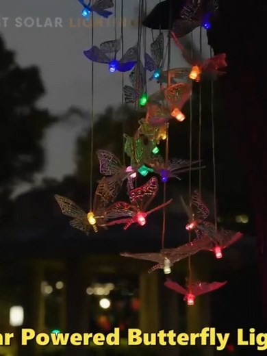 #trini#trini_tiktoks #trinidad #smallbusiness #fyp Solar Powered Butterfly and Hummingbird Hanging Windchime Lights! Price - $195 each Contact - (868) 307-4166 Bring a touch of enchantment to your outdoor spaces with our Solar Butterfly and Hummingbird Hanging Windchime Lights. These delightful solar-powered lights illuminate your surroundings and also add a colorful charm to your gardens, patios, and porches. Key Features: 🌞 Solar-Powered Elegance: Harness the power of the sun to light up your