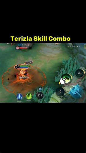 Terizla Skill Combo Tutorial Mobile Legends #mlbb #terizla #mobilelegends #shorts