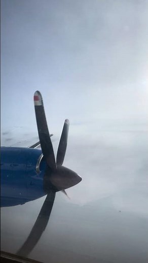 In and out of silky smooth cloud at 16,000’ in the J32!