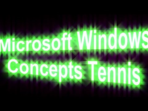Microsoft Windows Concepts Tennis