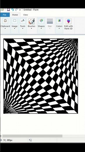 Stop Making Boring Drawings! Try This MS Paint 3D Hack #Shorts #MSPaintDrawing #3DIllusion #Computer