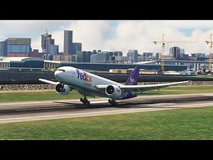Unbelievable Touch and Go! FedEx Boeing 777-200 at Manila Airport