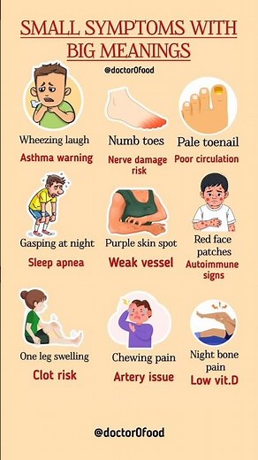 Small Symptoms with Big Meanings | Warning Signs Your Body Is Asking for Help #healthylifestyle