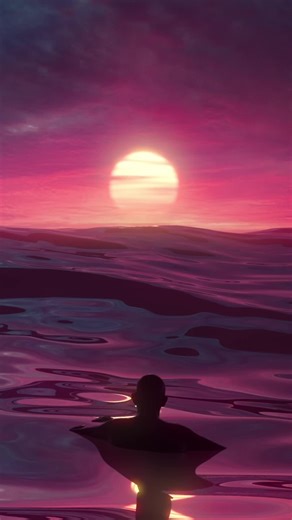 Eternal Light: Captivating 3D Sunset Animation