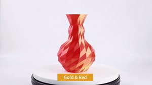 Silk 3D Printing Filament PLA+ Tricolor and Dual Color 4-Pack Bundle - 1.75mm 3D Printing PLA Pro 250g x 4 Spools, Rose Red&Sky Blue&Green, Rose Red&Dark Blue&Green, Gold&Red, Black&Red