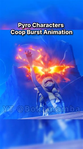 Pyro Characters Coop Burst Animations! ✨ #genshinimpact #hoyovers #hoyocreators