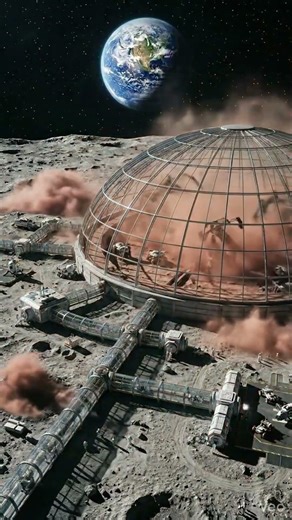 Building a space garden on the moon #spacetourism #timelapse