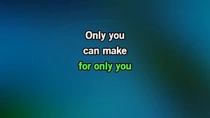 Karaoke Only You (And You Alone) - Travis Tritt - CDG, MP4, KFN - Karaoke Version