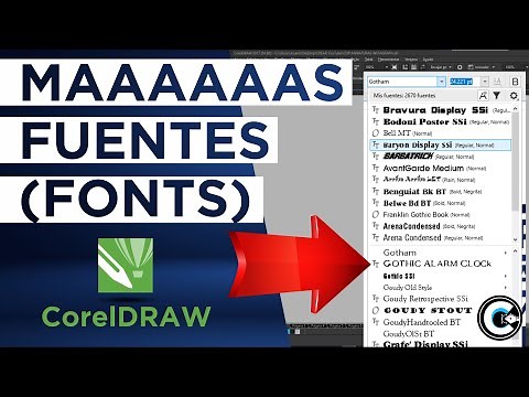 AGREGA MÁS FUENTES en CorelDRAW | SOLUCIÓN | CREARdesigner