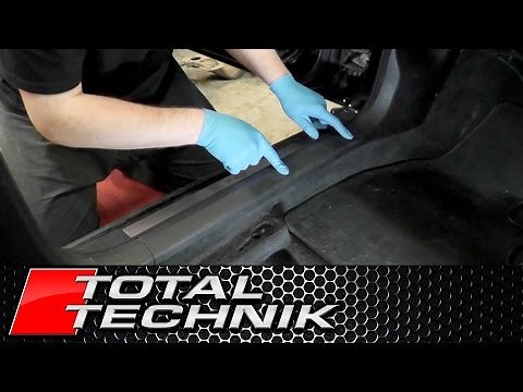 How to Remove Lower Footwell Sill A Pillar Trim - Audi A4 S4 RS4 - B6 B7 - 2001 2008 - TOTAL TECHNIK