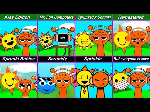 Mix all Mr. Sun and Oren in Sprunki incredibox | From Sprunki Kiss Edition vs Sprunki: Mr. Fun Co...