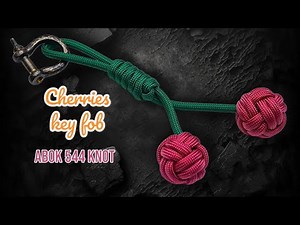 Paracord Cherries Key Fob: Tie the Ultimate DIY Survival Bracelet with the ABOK 544 Knot