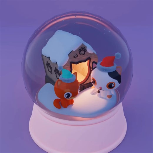 Nongmeaw's Adorable Snowball 3D Model