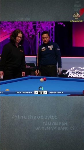 Trần Thanh Lực gặp hình bi đẹp quá đẹp...#tranthanhluc #bida #bida3băng #carom3băng #3cushion