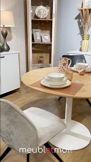 Table de repas VALERIA - Le style scandinave en bois, chaleureux et lumineux ! #scandinavianhome