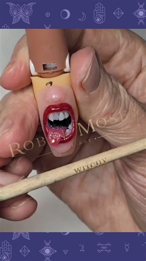 AAAHHHHHHH!!! LOL!!! 😜 💅 Nail Art Brushes available worldwide on my website robinmosesnailart.com!! 🩷🖌 #nailart #gelnails #3DNailart #naildesign #SpringNails #nailreels | Robin Moses Nail Art