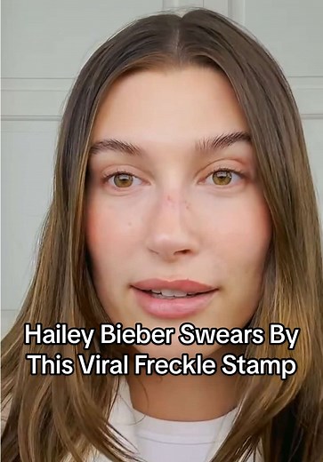 Hailey Bieber's Essential Freckle Stamp Beauty Routine