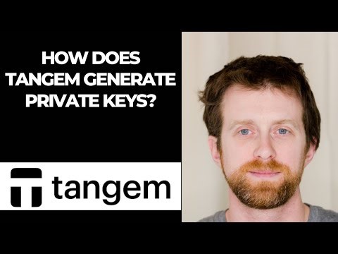 How does Tangem generate private keys?