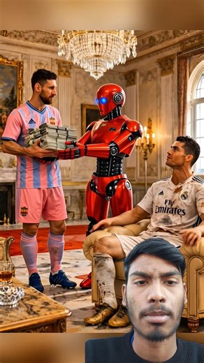Poor Ronaldo Lost the Robot Fight... Then Take Brutal Revenge #ronaldo