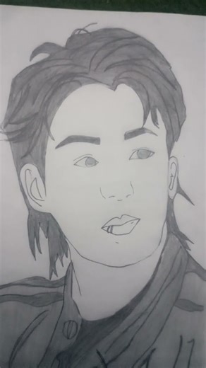 sketching of JK# easy drawing# bts member