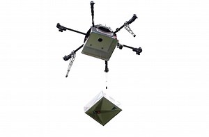 Flying saucer? No, it’s the first drone pizza delivery, from Domino’s and Flirtey